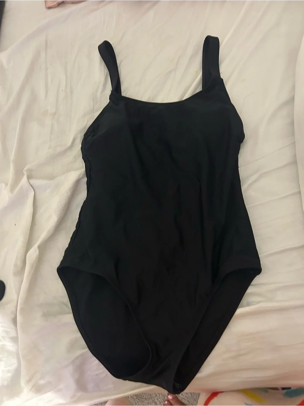 Hurley Black Adjustable-Strap One-Piece Swimsuit